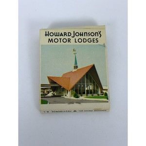 Howard Johnson’s Motor Lodges Matchbook Empty Hotel Vintage hojo